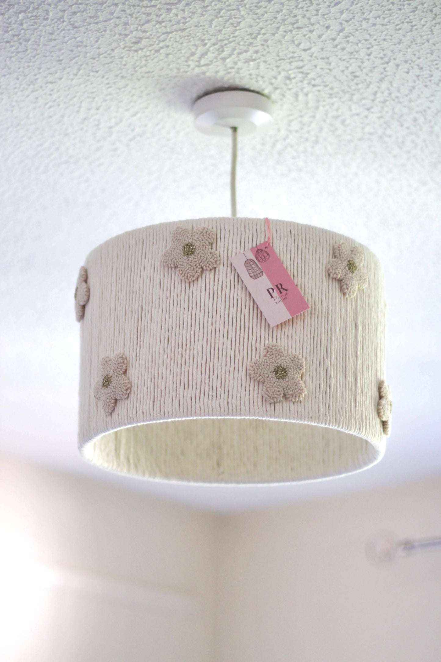 MISS BLOOM decorated with beige-gold flowers