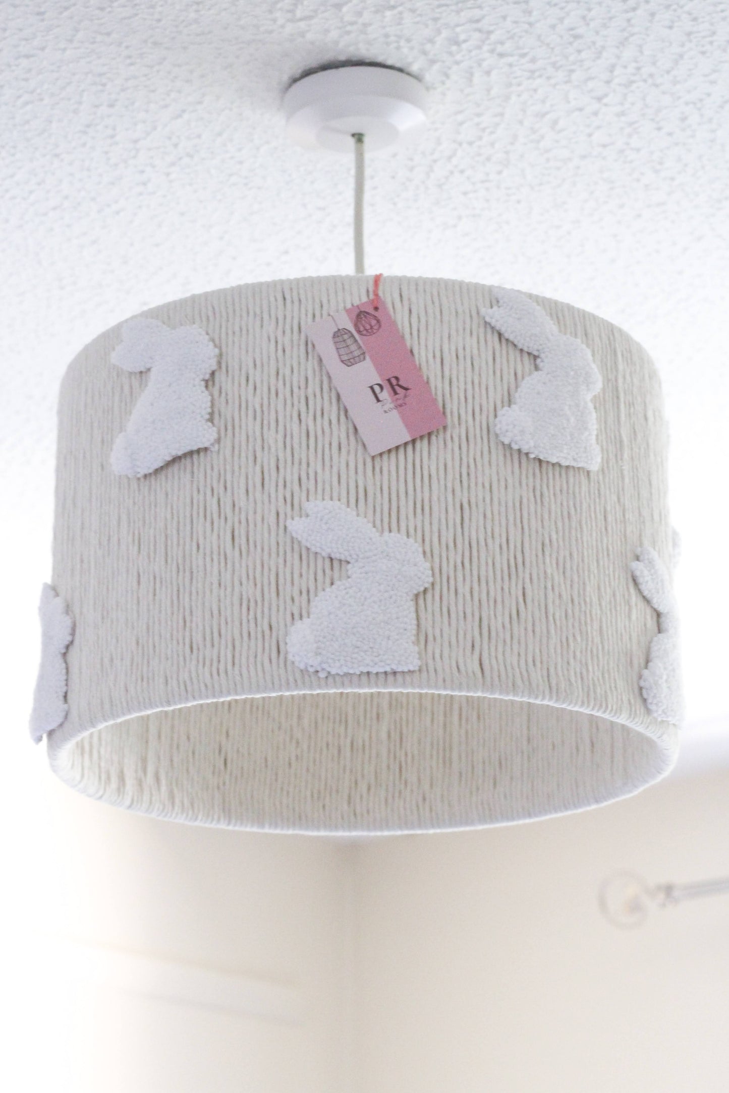 BUNNY LAMPSHADE decorated with bunnies