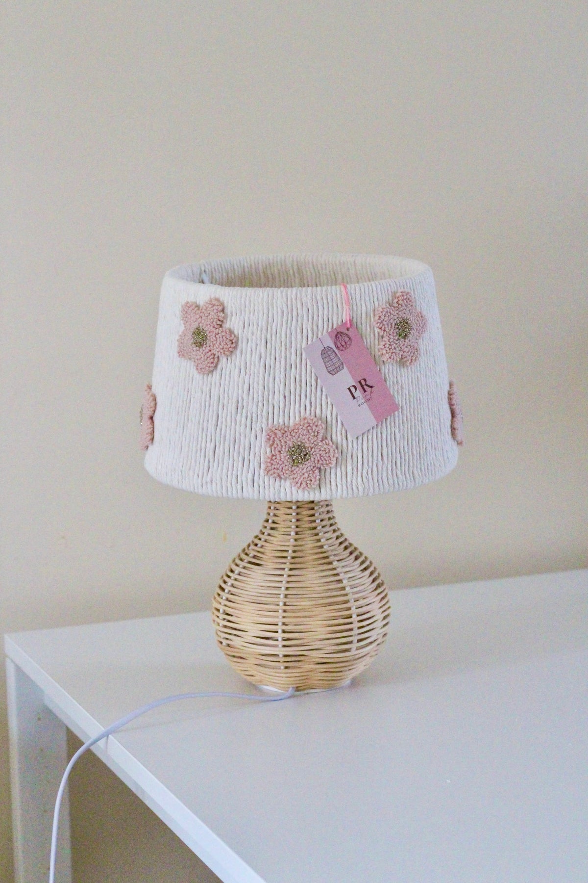 MISS BLOOM SET: Pendant Lampshade and Table Lampshade (Pink)