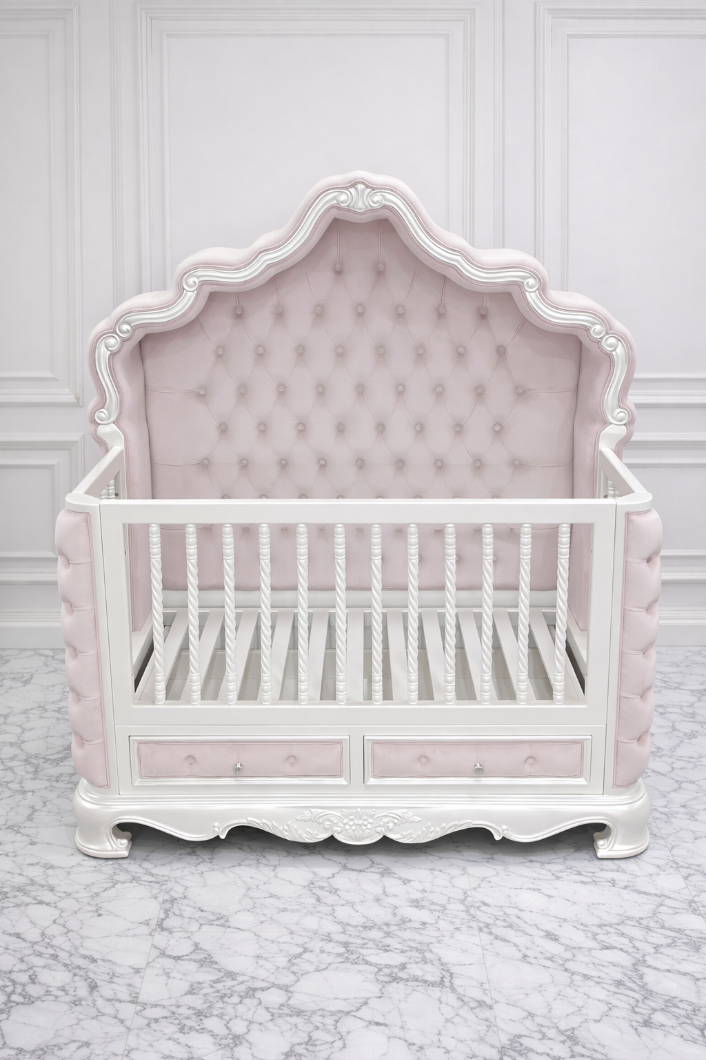 Daphne Baby Crib Cot- in French White