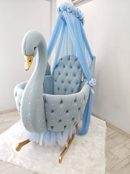 Royal Swan in light blue