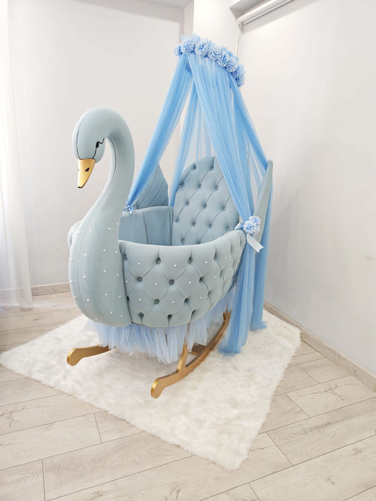 Royal Swan in light blue
