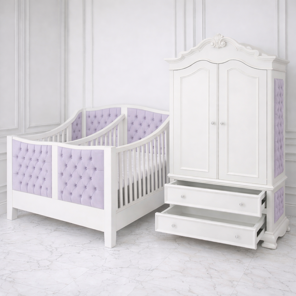 Bella Luxury Twin Cot with Wardrobe