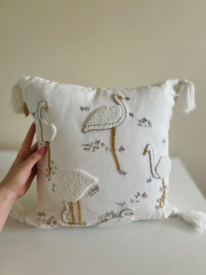 LUXURY FLAMINGO LAMP AND CUSHION COVER SET