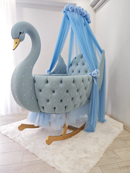 Royal Swan in light blue