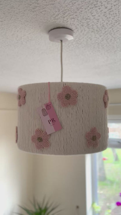 MISS BLOOM SET: Pendant Lampshade and Table Lampshade (Pink)