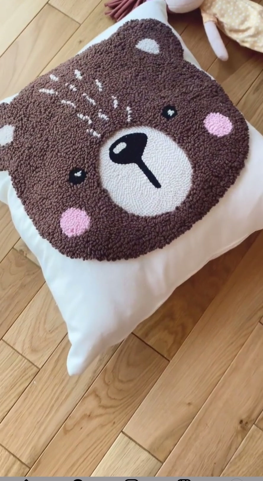 Bear pillow cover best sale
