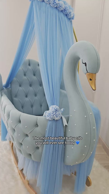 Royal Swan in light blue